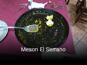 Reserve ahora una mesa en Meson El Serrano