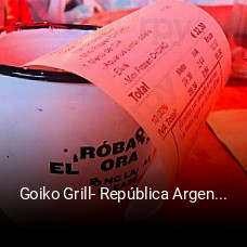 Goiko Grill- República Argentina reservar mesa